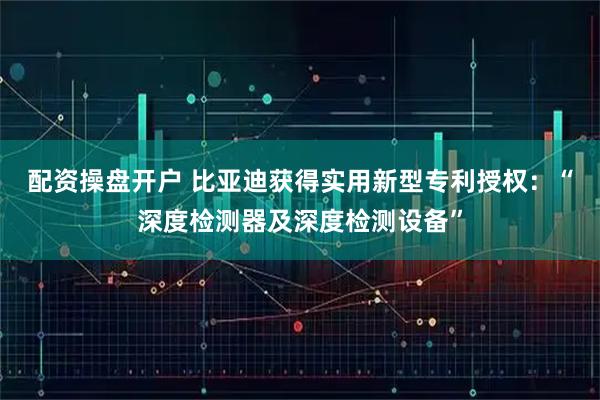 配资操盘开户 比亚迪获得实用新型专利授权：“深度检测器及深度检测设备”